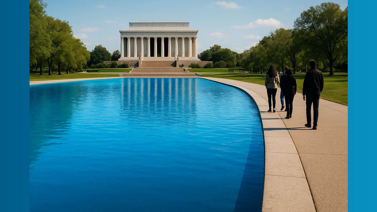 Nonprofit Sues Federal Government Over Blue Reflecting Pool