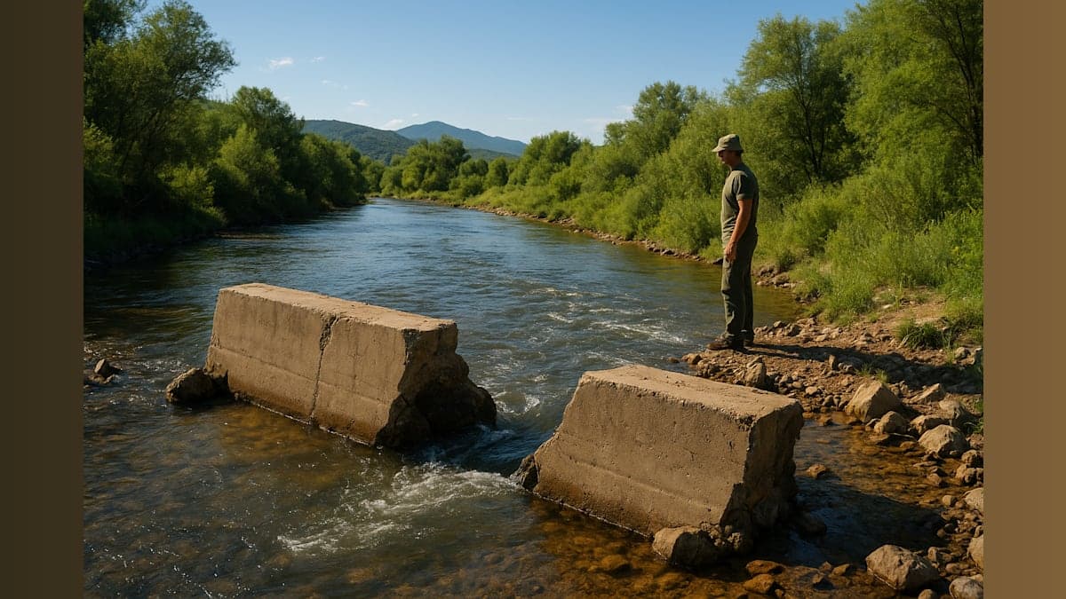 Balkan River Flows Free After 80-Year Concrete Barrier Removed