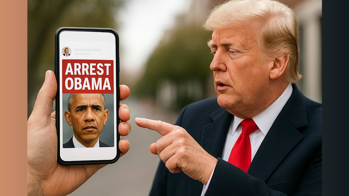 Trump Shares Posts Calling for Obama's Arrest