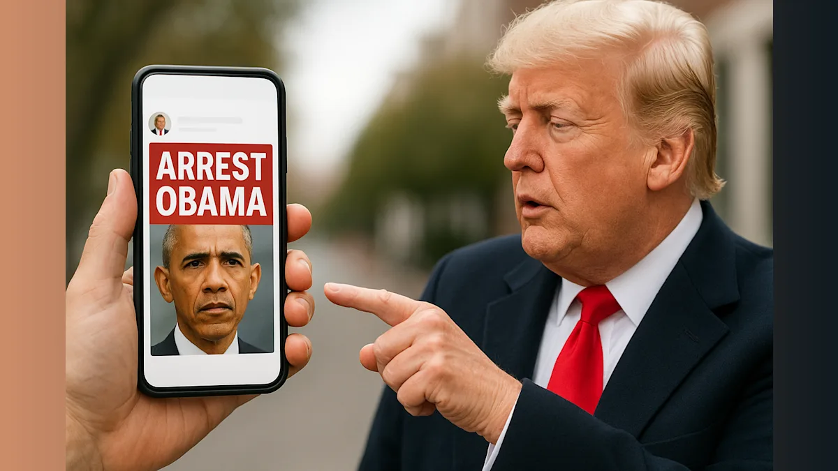 Trump Shares Posts Calling for Obama's Arrest