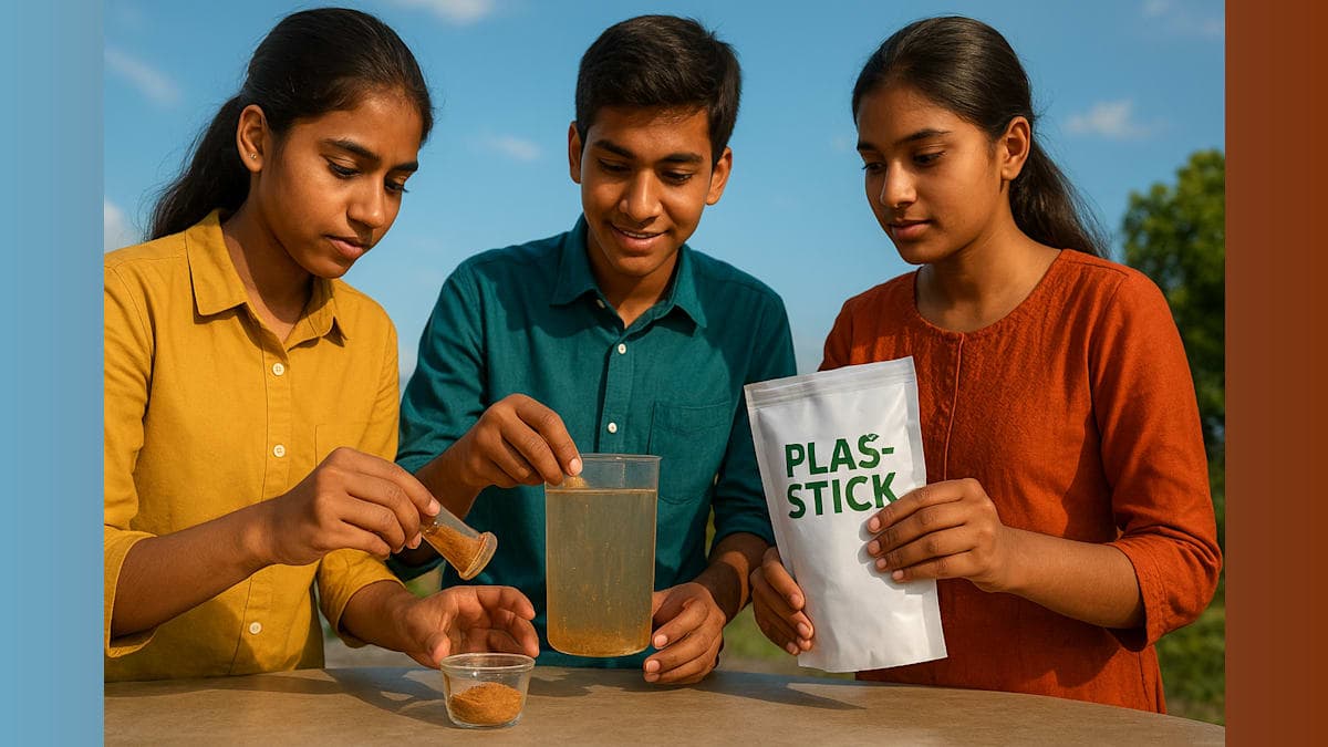 Indian Teens Invent Tamarind-Based Solution to Remove Microplastics