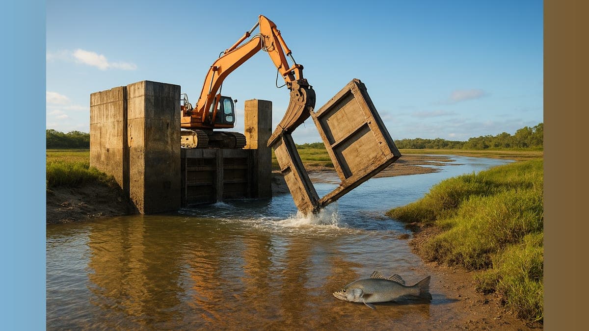 Queensland Removes Tidal Gates to Restore Coastal Ecosystems