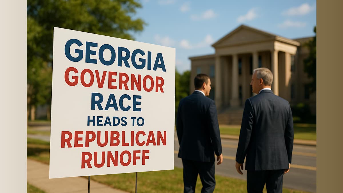 Georgia Governor Race Heads to Republican Runoff