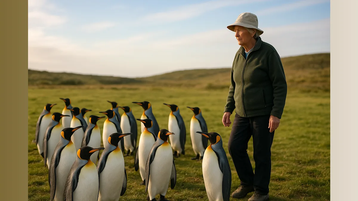 Kindergarten Teacher Guards 200 King Penguins Daily