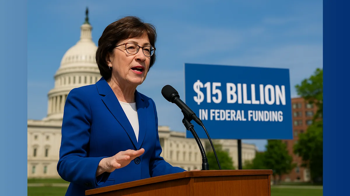 Collins Banks on Federal Funding Record Against Platner Challenge