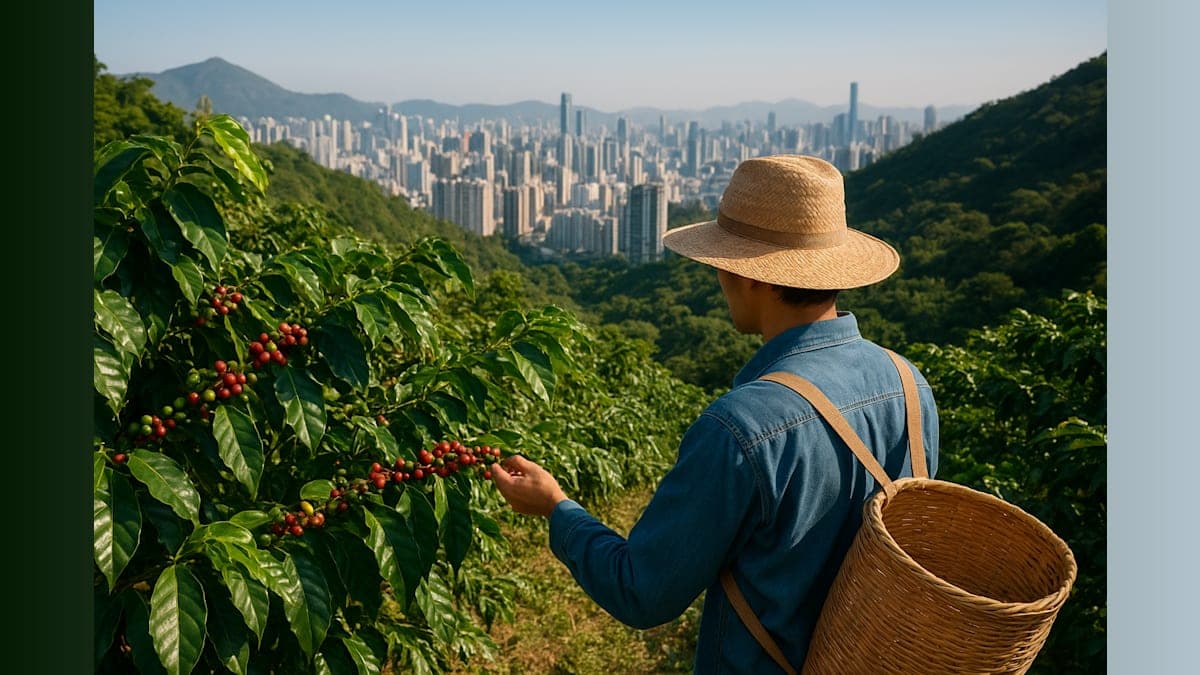 Hong Kong Farmers Grow Coffee in World's Densest City