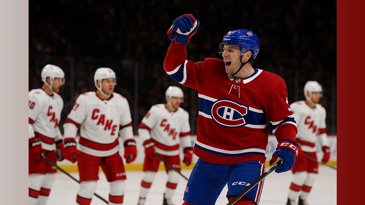 Canadiens Dominate Hurricanes 6-2 in Game 1 Upset