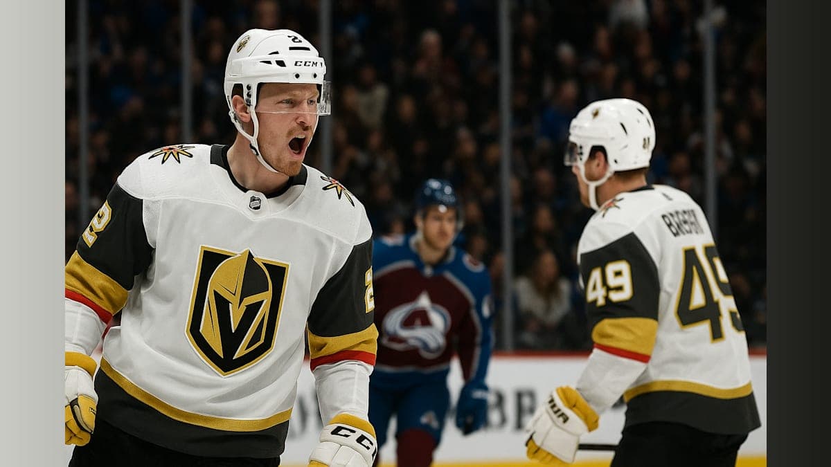 Golden Knights Seize 2-0 Series Lead Over Avalanche