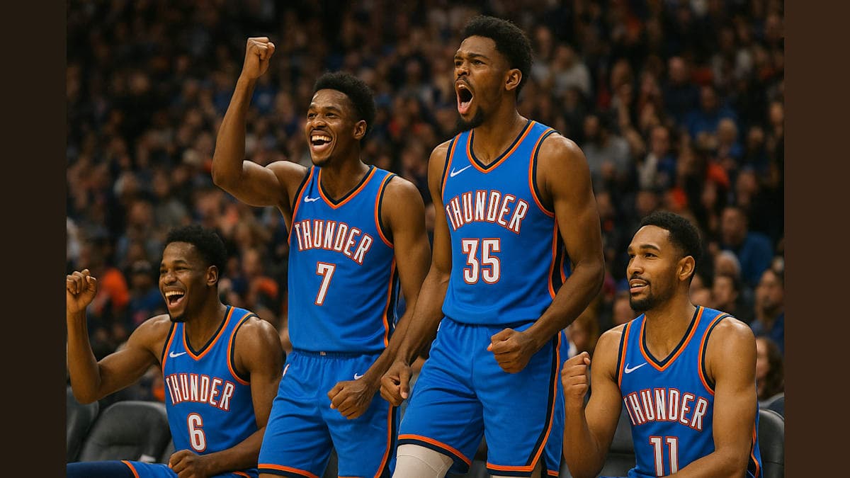 Thunder Bench Erupts for 76 Points in Game 3 Victory