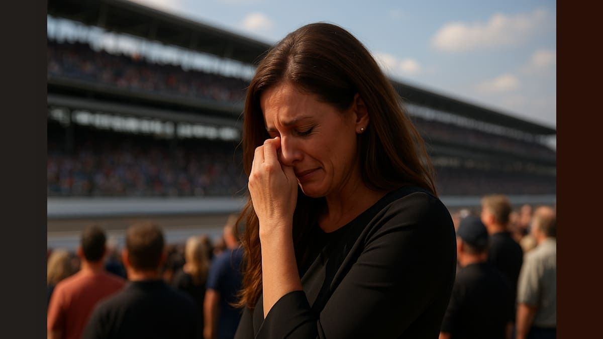 Samantha Busch Breaks Down During Indy 500 Tribute
