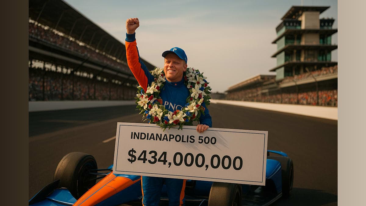 Rosenqvist Wins Record $4.34 Million Indy 500 Purse