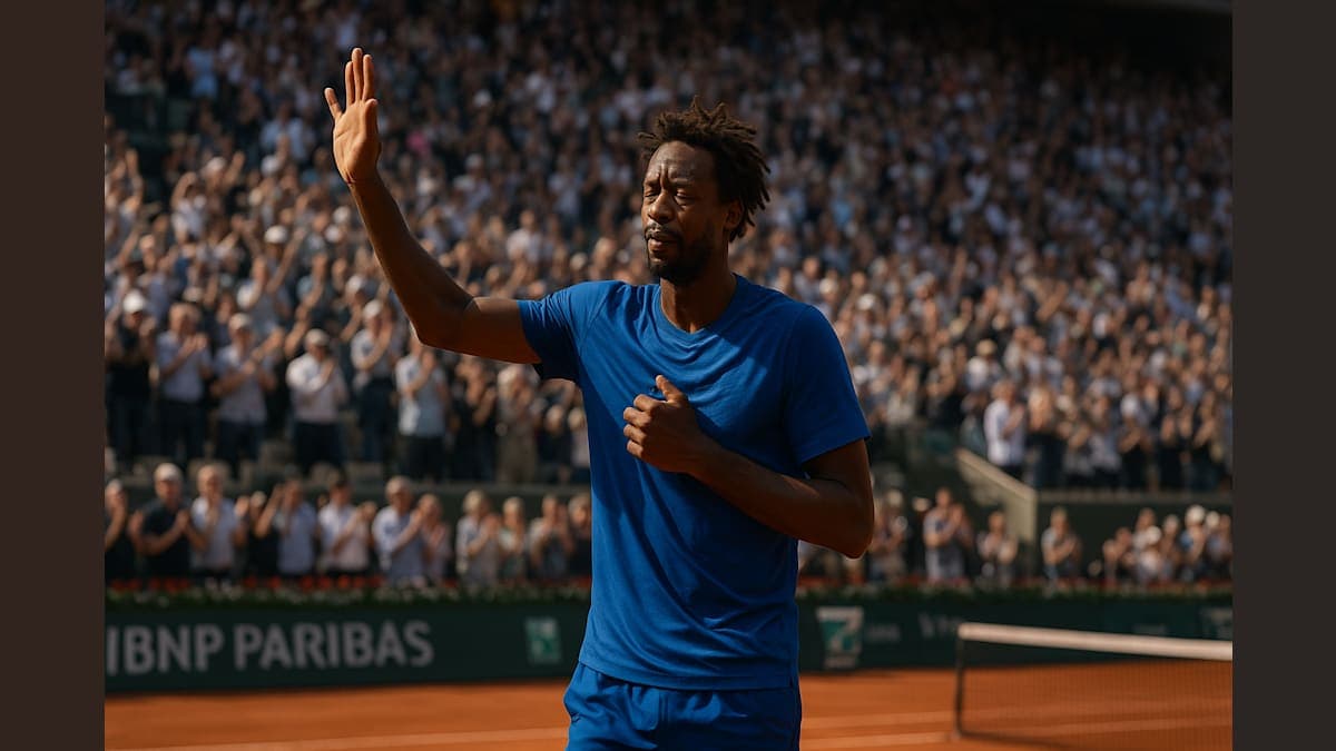 Gael Monfils Bids Emotional Farewell at French Open