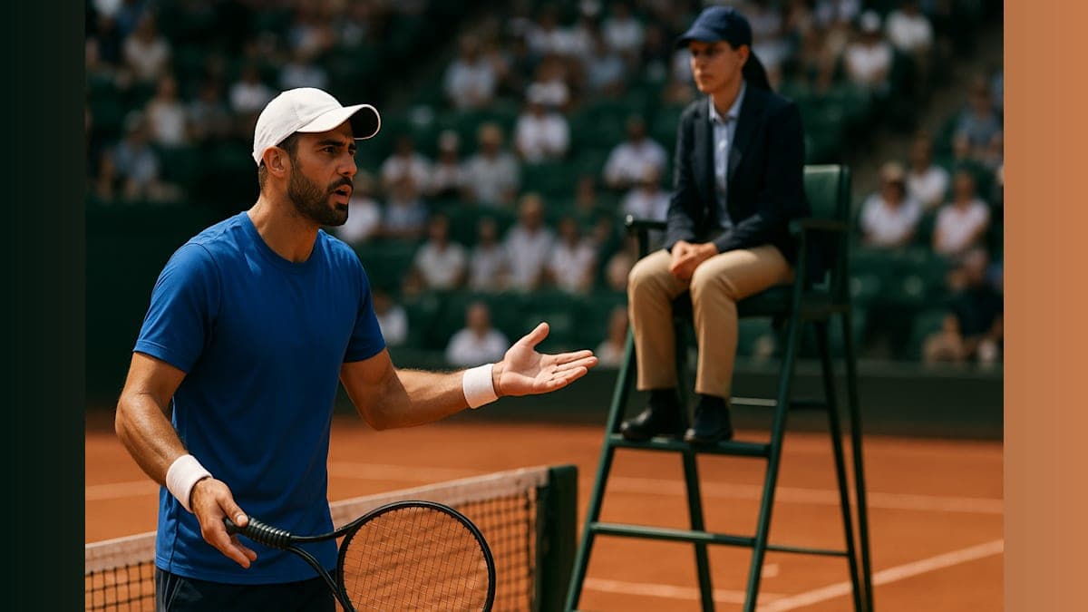 Tennis Player Criticizes Umpire After French Open Loss