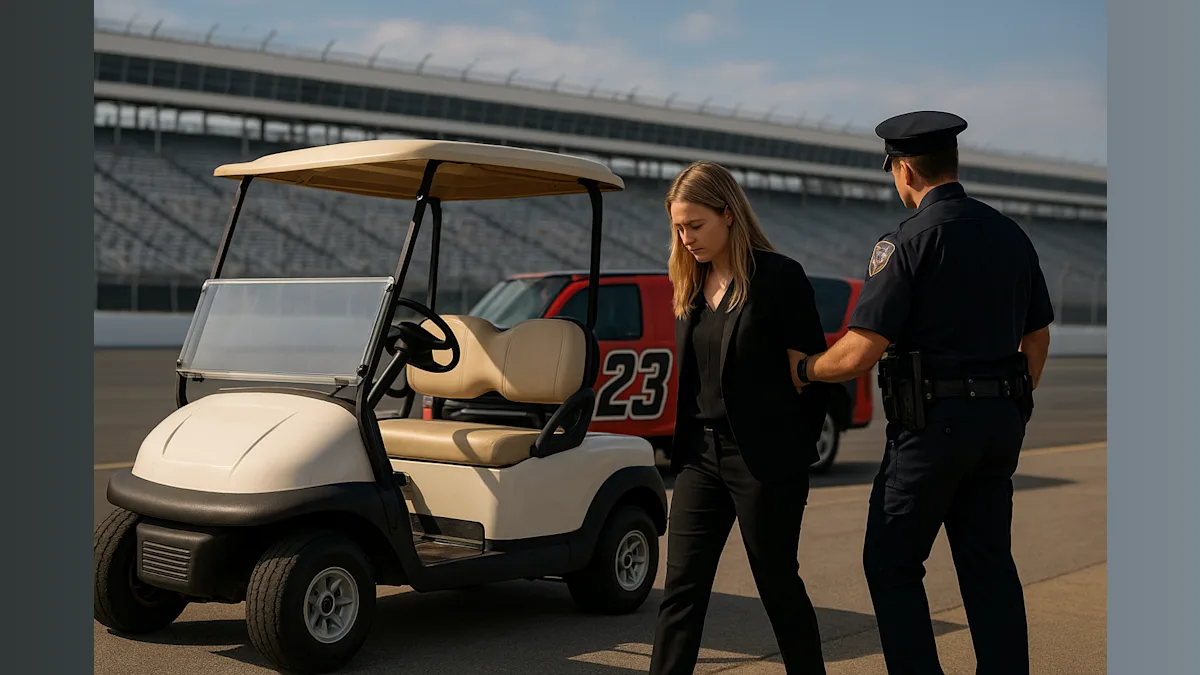 23XI Racing Employee Arrested After Golf Cart Incident