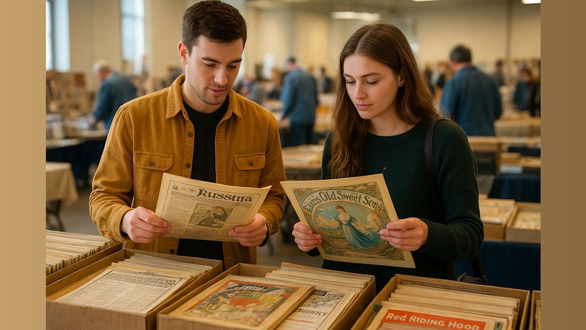 Young Collectors Embrace Vintage Paper at Allentown Show