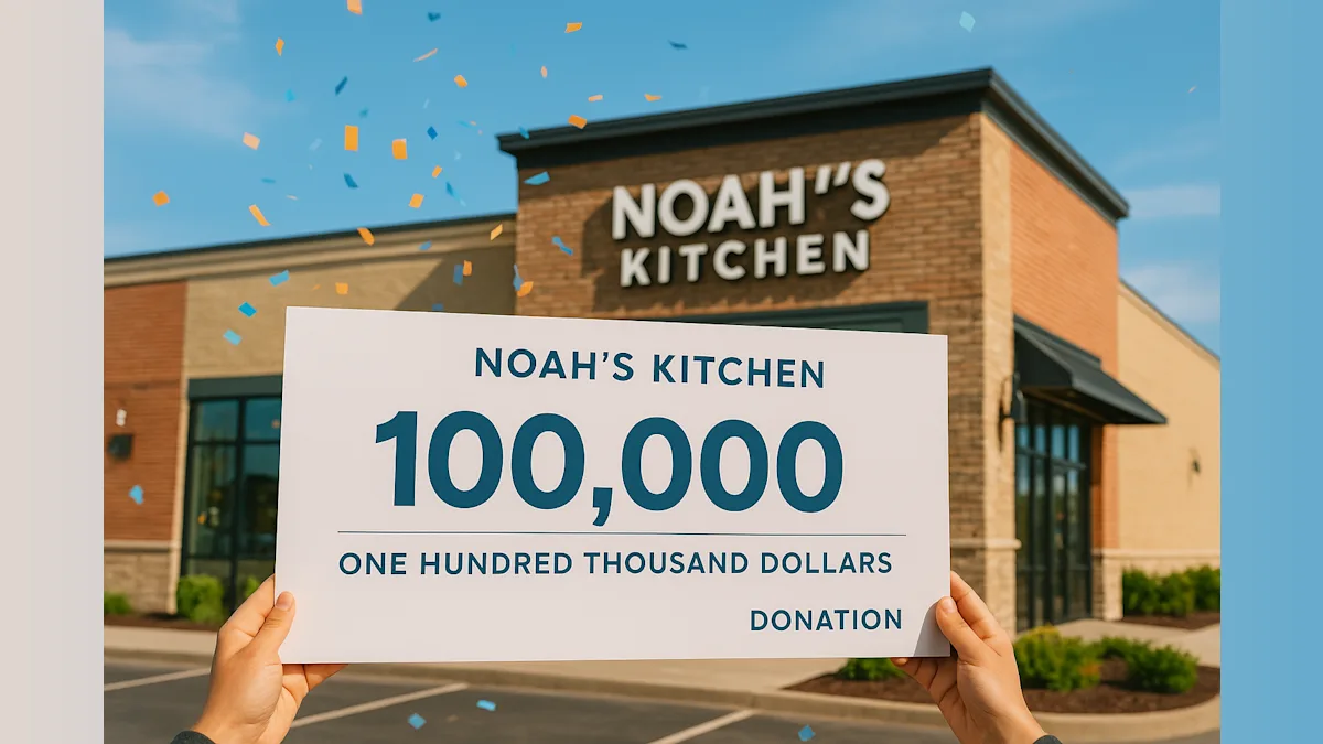 Noah's Kitchen Surpasses $100K in Charitable Donations