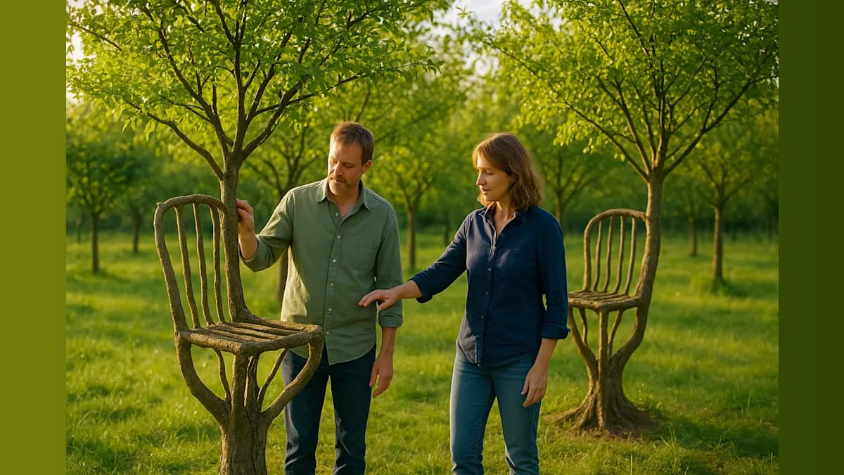 British Couple Grows Chairs Directly on Trees