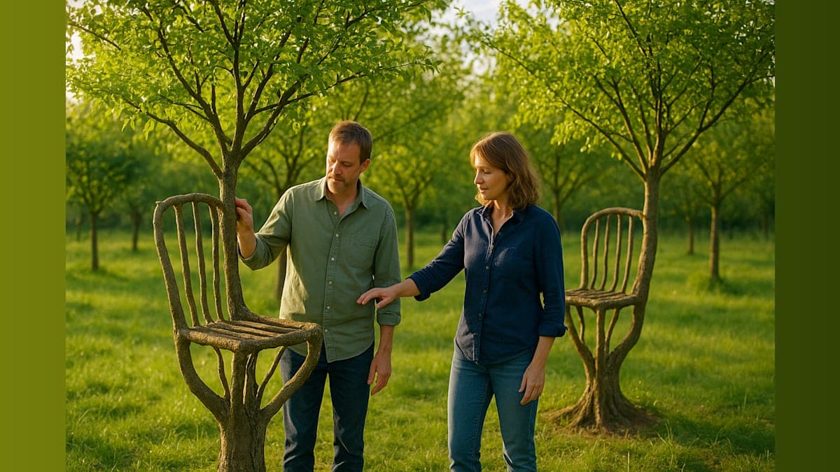British Couple Grows Chairs Directly on Trees