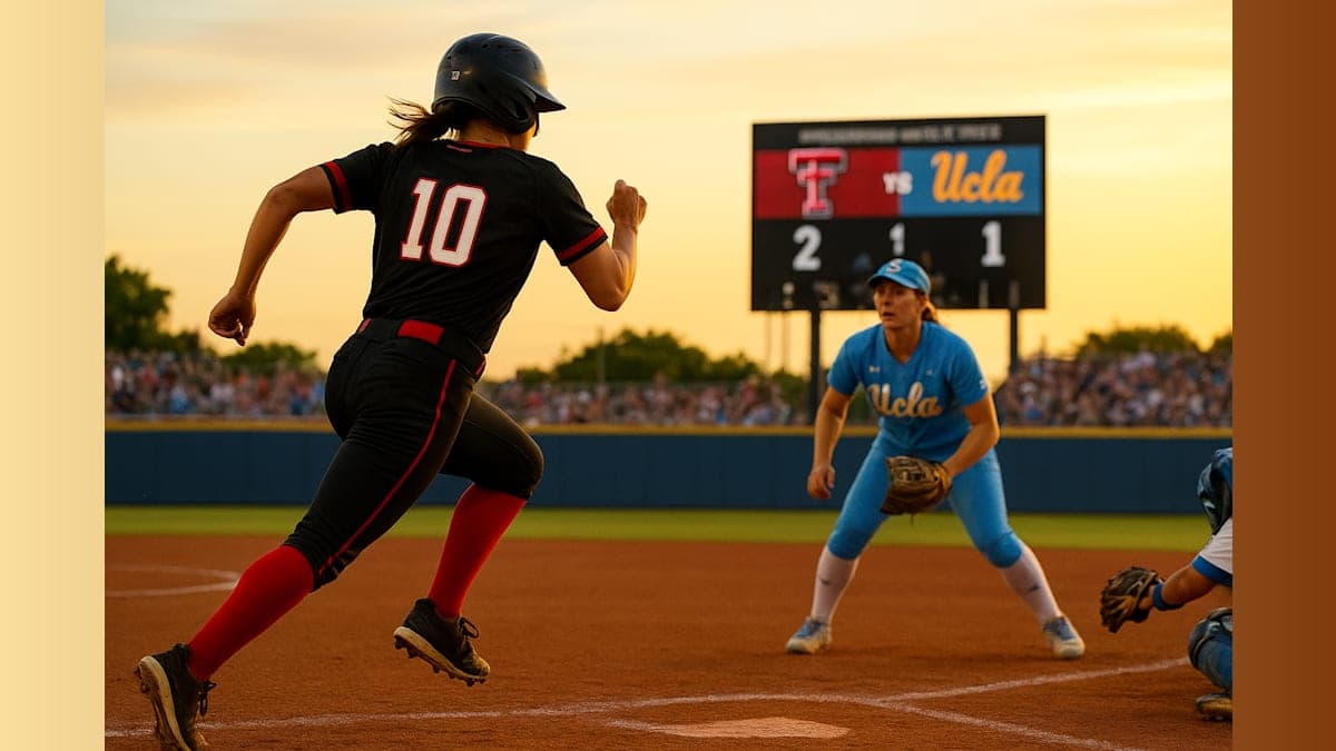 Texas Tech Advances Past UCLA in Dramatic WCWS Thriller