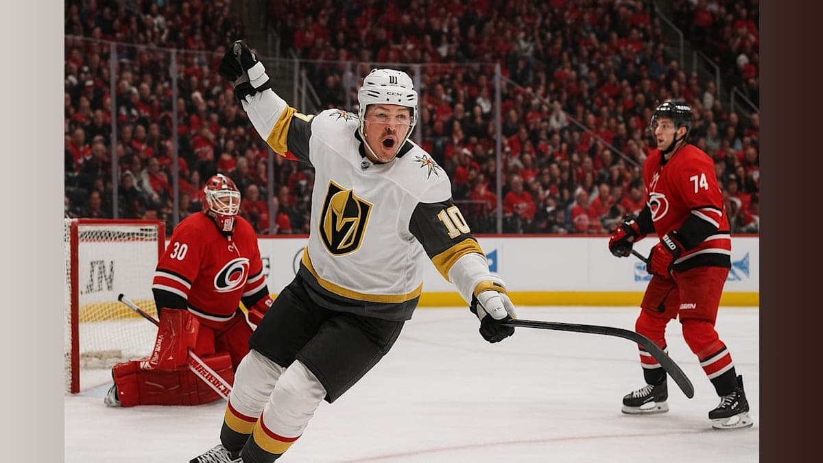 Hertl's Late Goal Lifts Knights Past Hurricanes in Final Opener