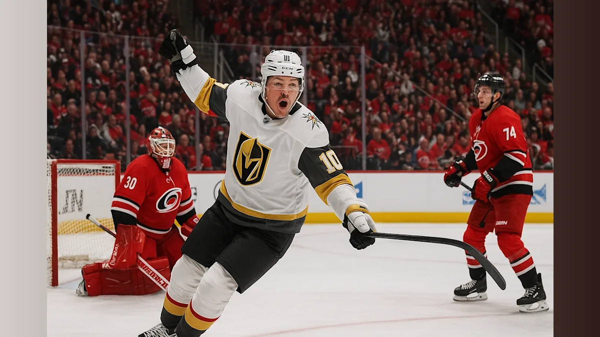 Hertl's Late Goal Lifts Knights Past Hurricanes in Final Opener