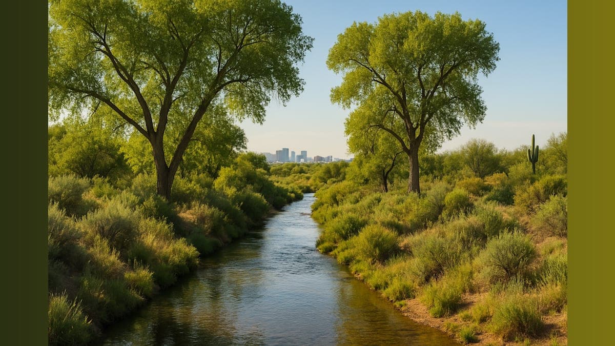 Hidden Oasis Thrives Along Salt River in Phoenix