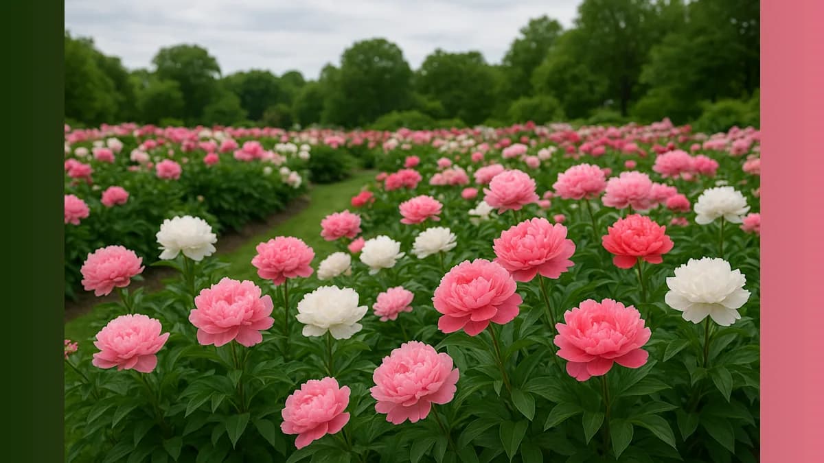 University of Michigan Peony Garden Reaches Peak Bloom