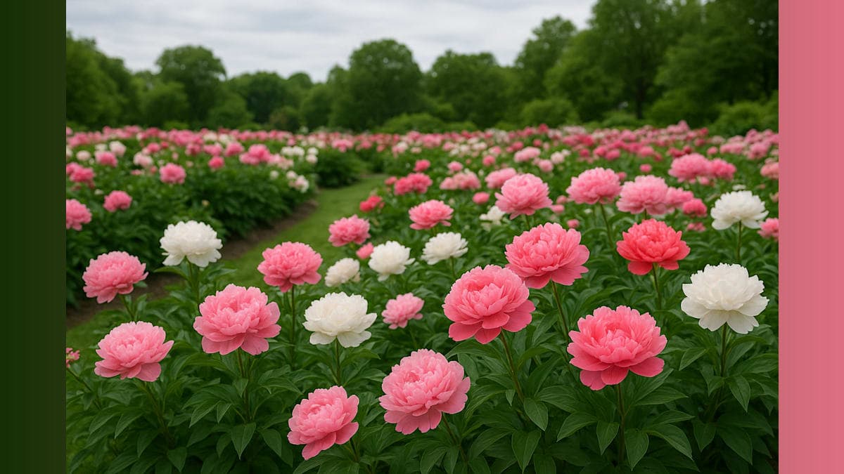 University of Michigan Peony Garden Reaches Peak Bloom