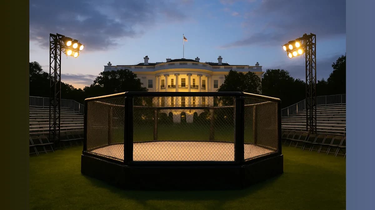 Trump Marks 80th Birthday with UFC Spectacle at White House