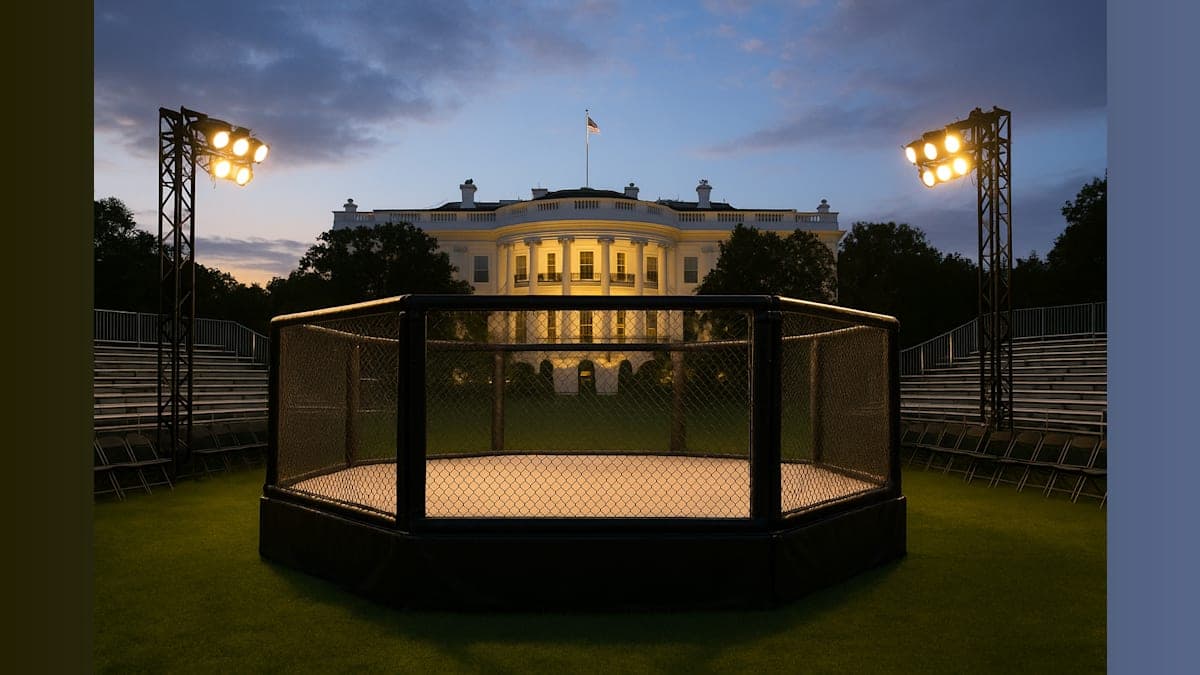 Trump Marks 80th Birthday with UFC Spectacle at White House