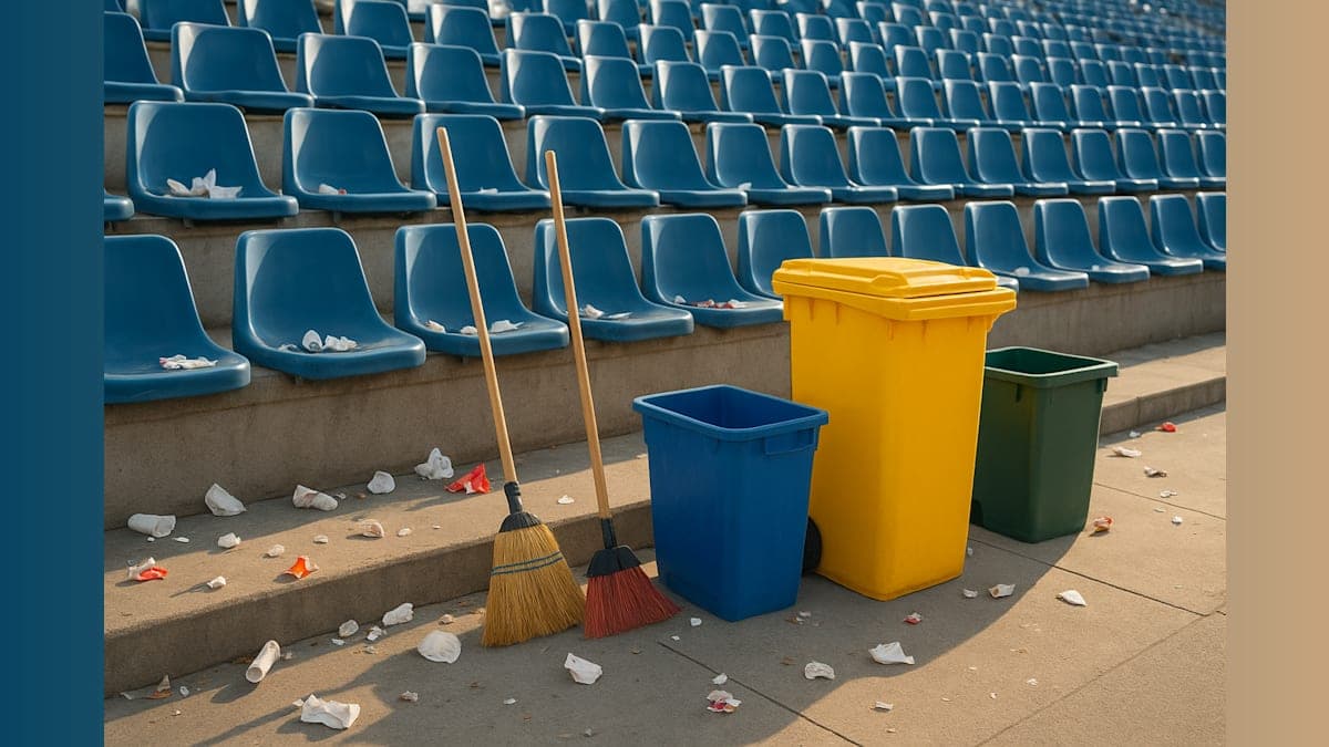 Japanese Fans Model Civic Responsibility at World Cup