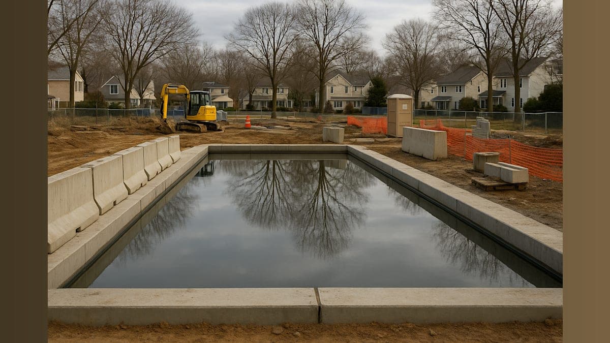 Kelly Dodd Explains Photo with Reflecting Pool Contractor