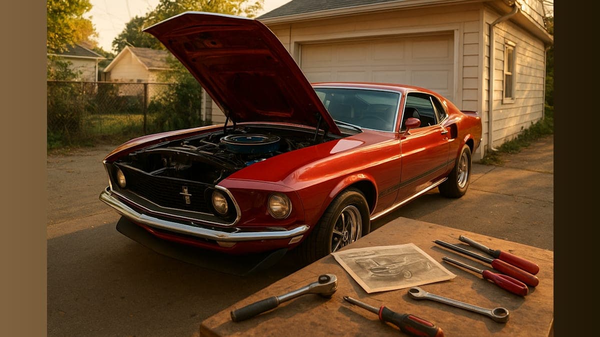 Son Restores Father's Dream Mustang Decades After Sacrifice