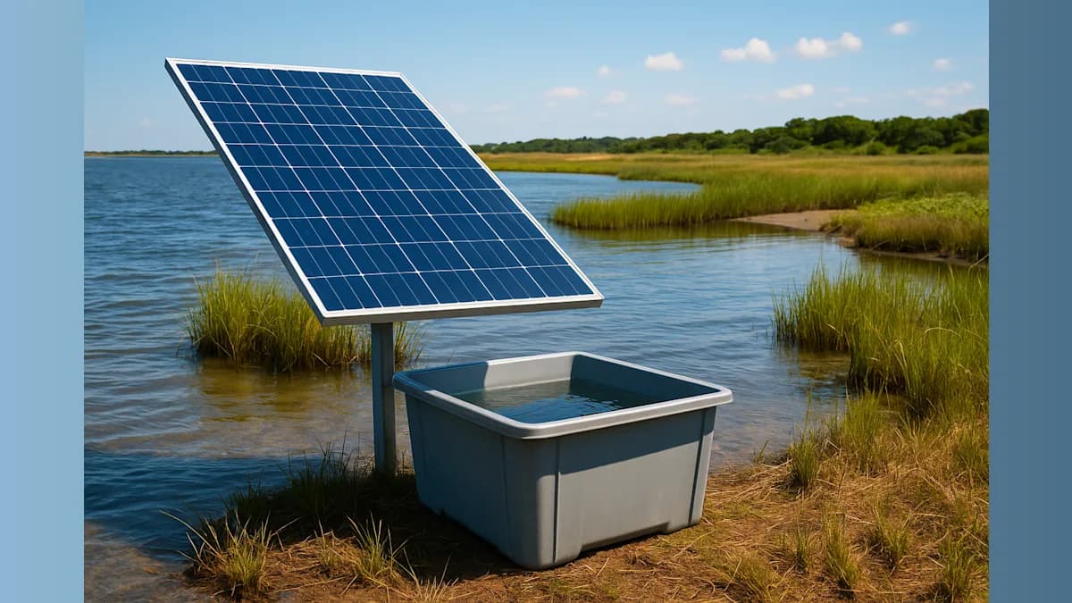 Solar Device Produces Fresh Water Cheaper Than Bottled