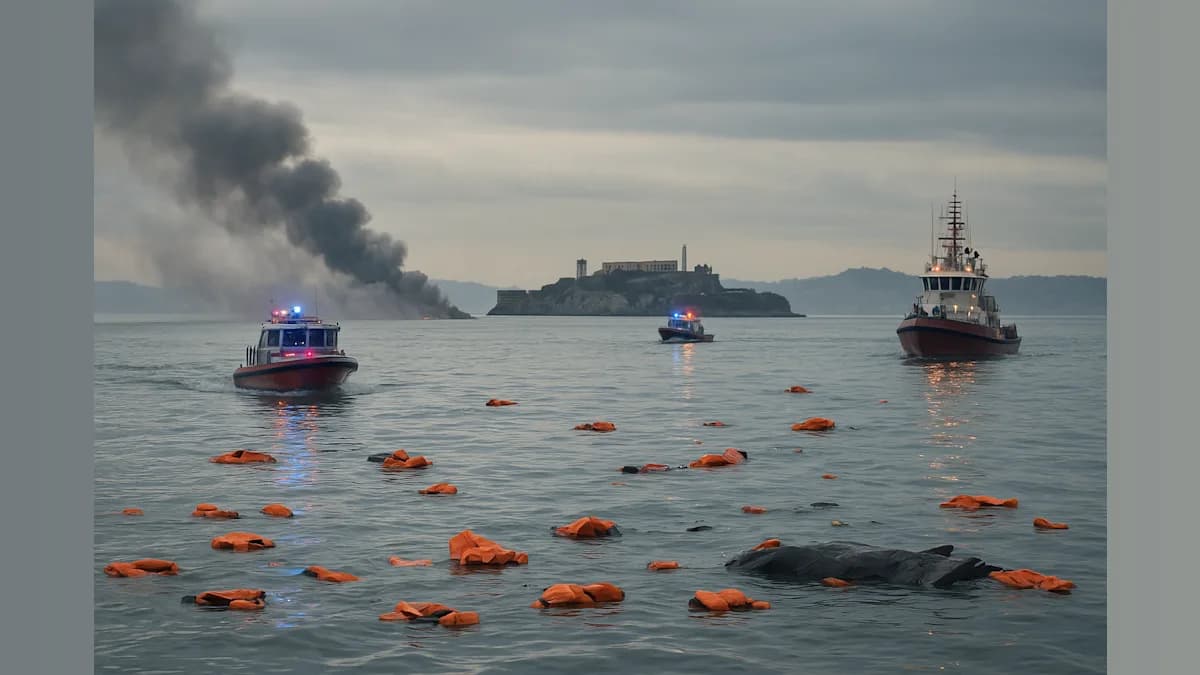 Boat Fire and Sinking Near Alcatraz Leaves One Dead