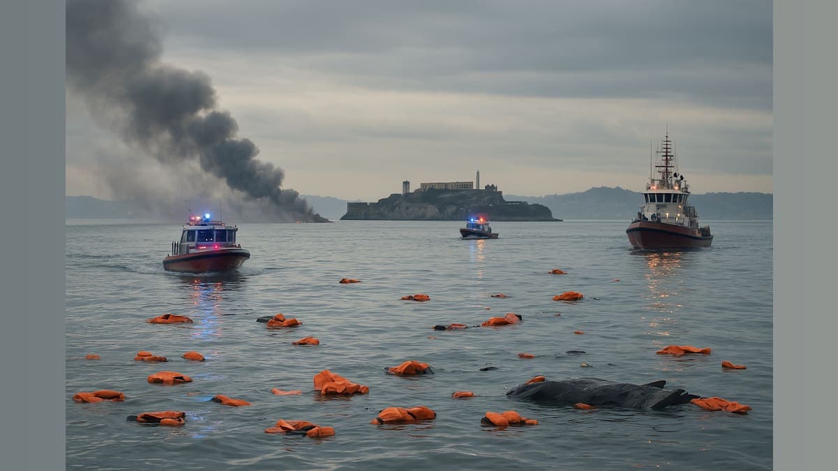 Boat Fire and Sinking Near Alcatraz Leaves One Dead