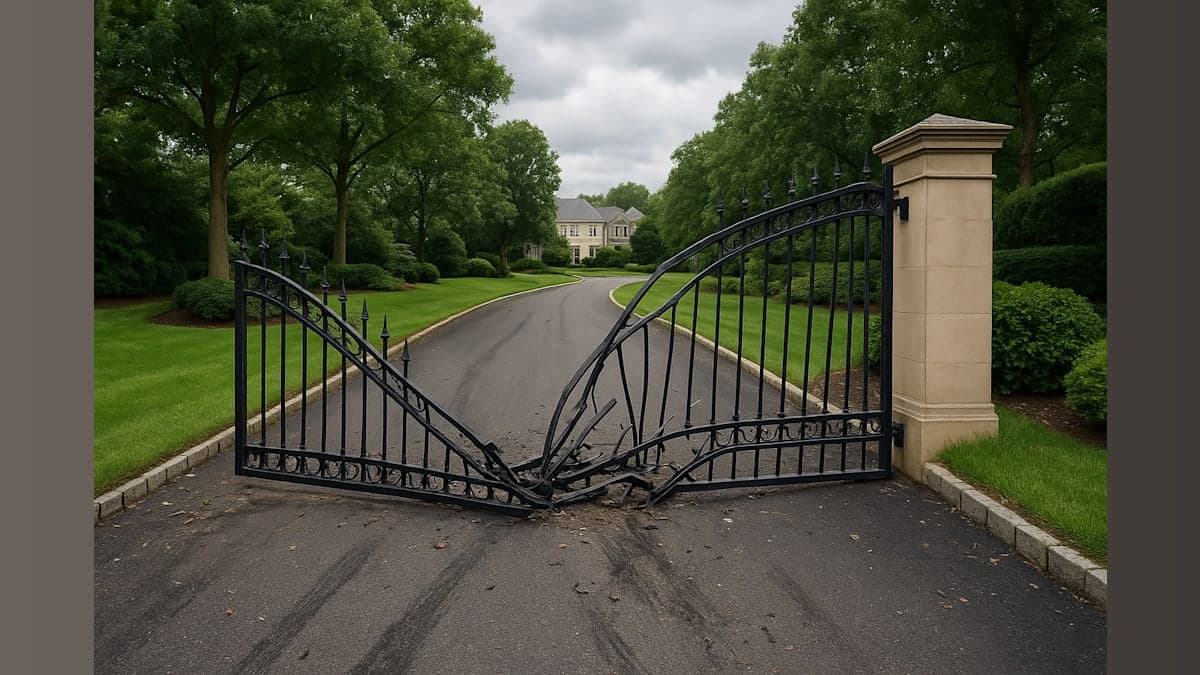 Bronx Man Arrested After Crashing Into Celebrity Estate Gate