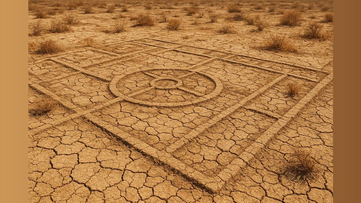 Scorching Heat Unearths 350-Year-Old Garden Design in England