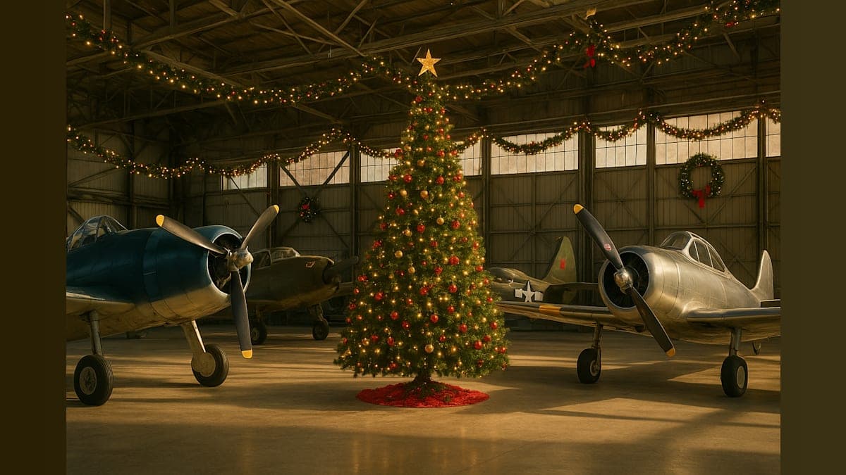 Santa Brings Christmas Cheer to Aviation Museum