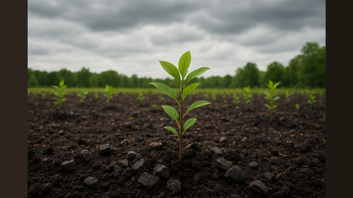 Crushed Basalt Rock Accelerates Forest Growth and Carbon Storage