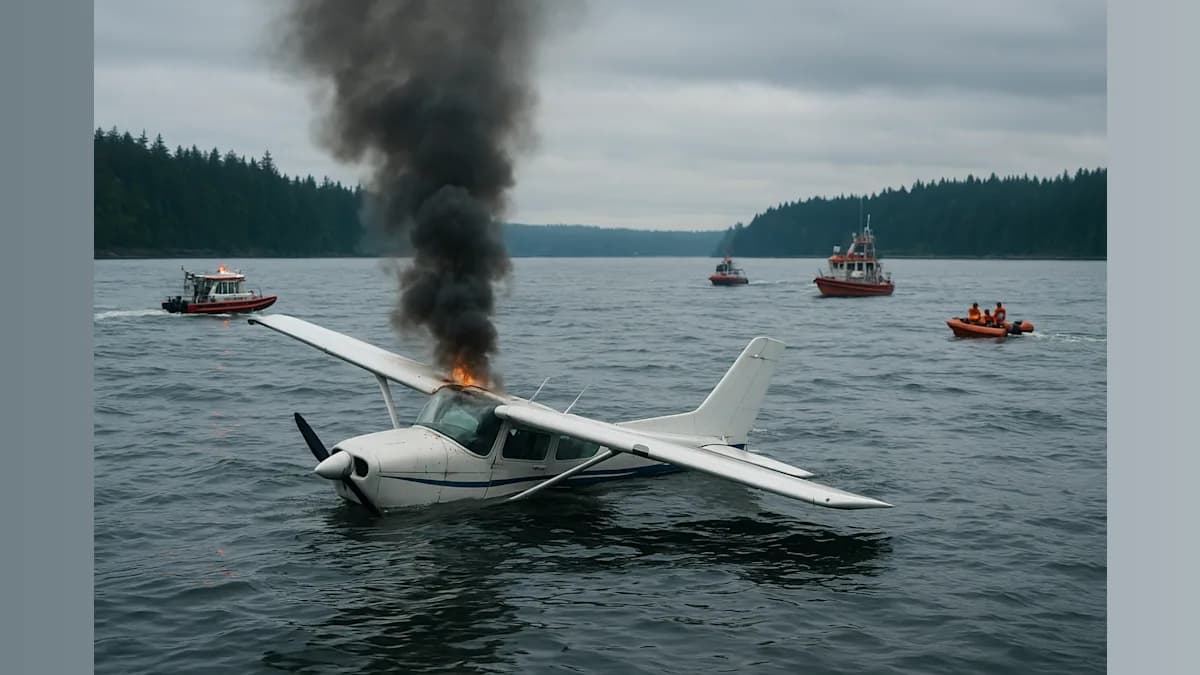 All 11 Survive Seaplane Crash and Fire in Puget Sound