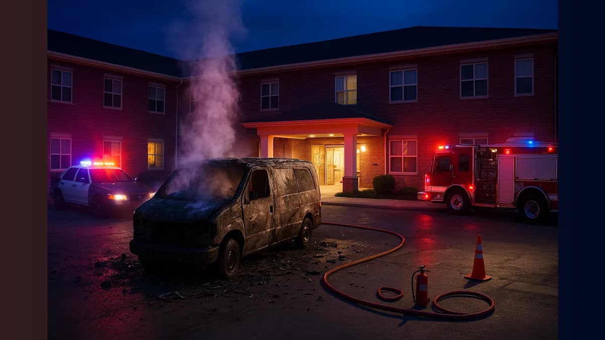 Over 100 Seniors Evacuated After Midnight Van Fire