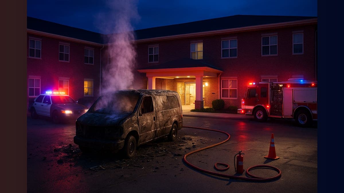 Over 100 Seniors Evacuated After Midnight Van Fire