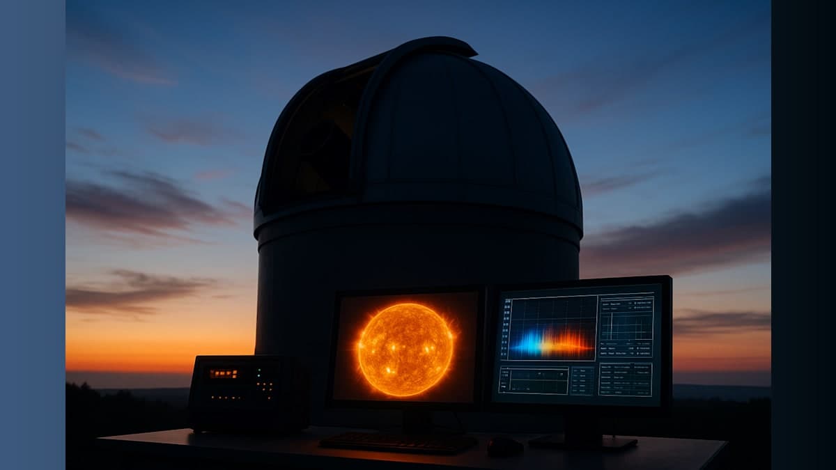 Solar Telescope Captures Breaking Waves on Sun's Surface