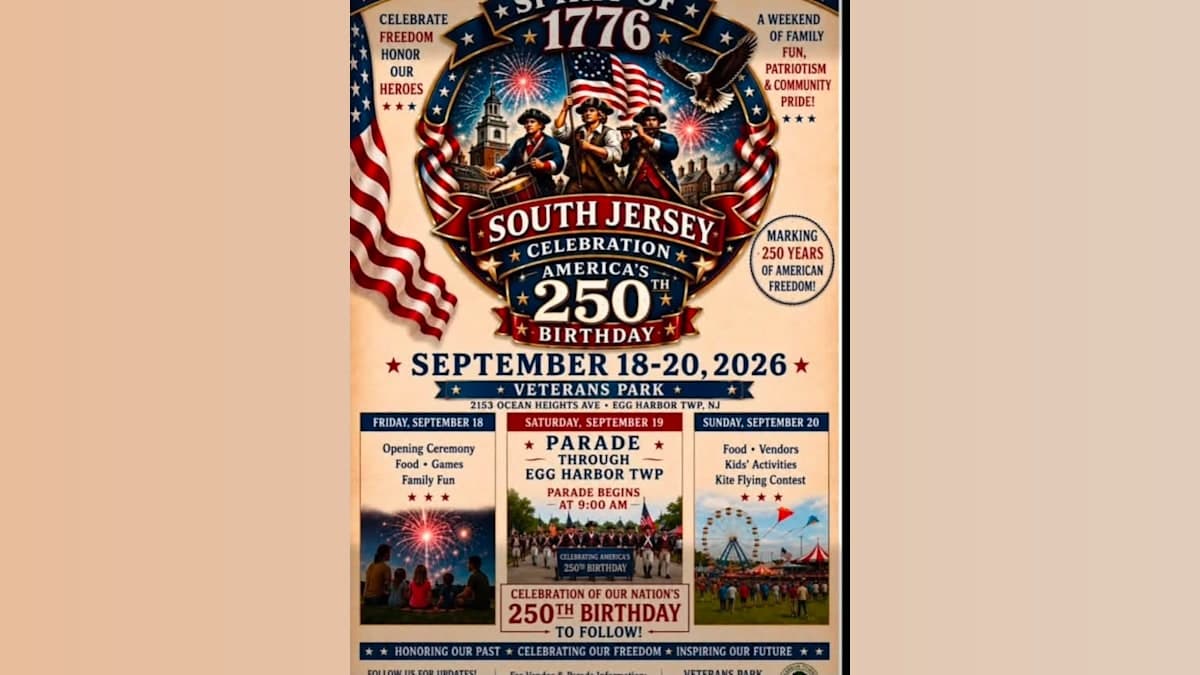 Spirit of 1776 Group Planning Three-Day South Jersey Celebration of America's 250th Birthday
