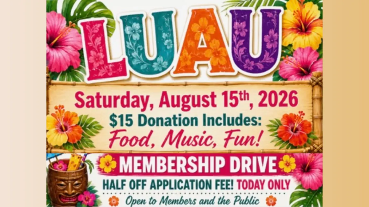 Galloway Elks to Host Public Luau and Membership Drive Aug. 15