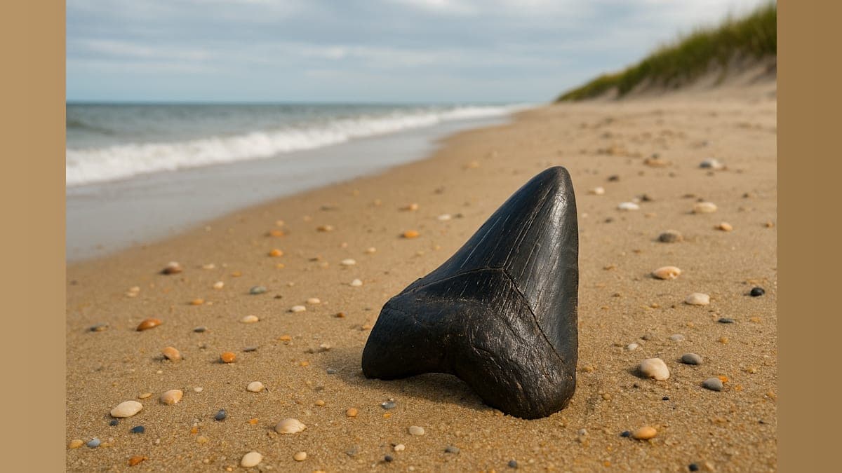 Pennsylvania Family Finds Megalodon Tooth on Jersey Shore Beach