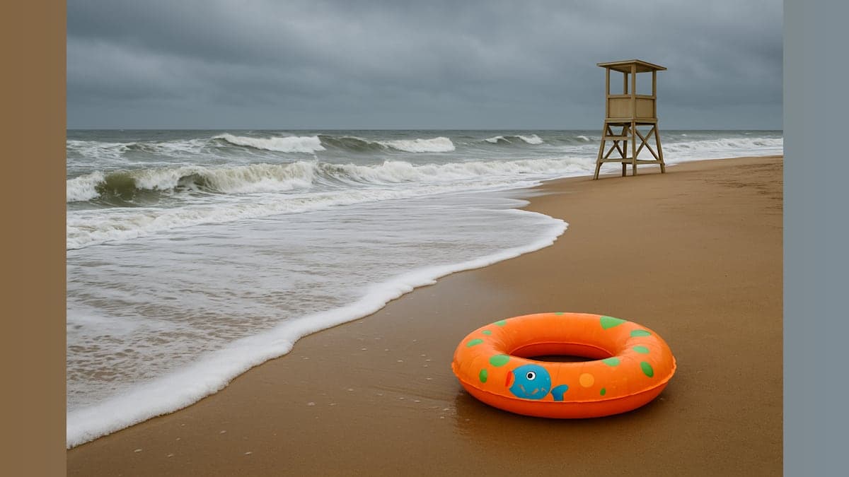 Off-Duty Lifeguard Rescues Child from Dangerous Currents