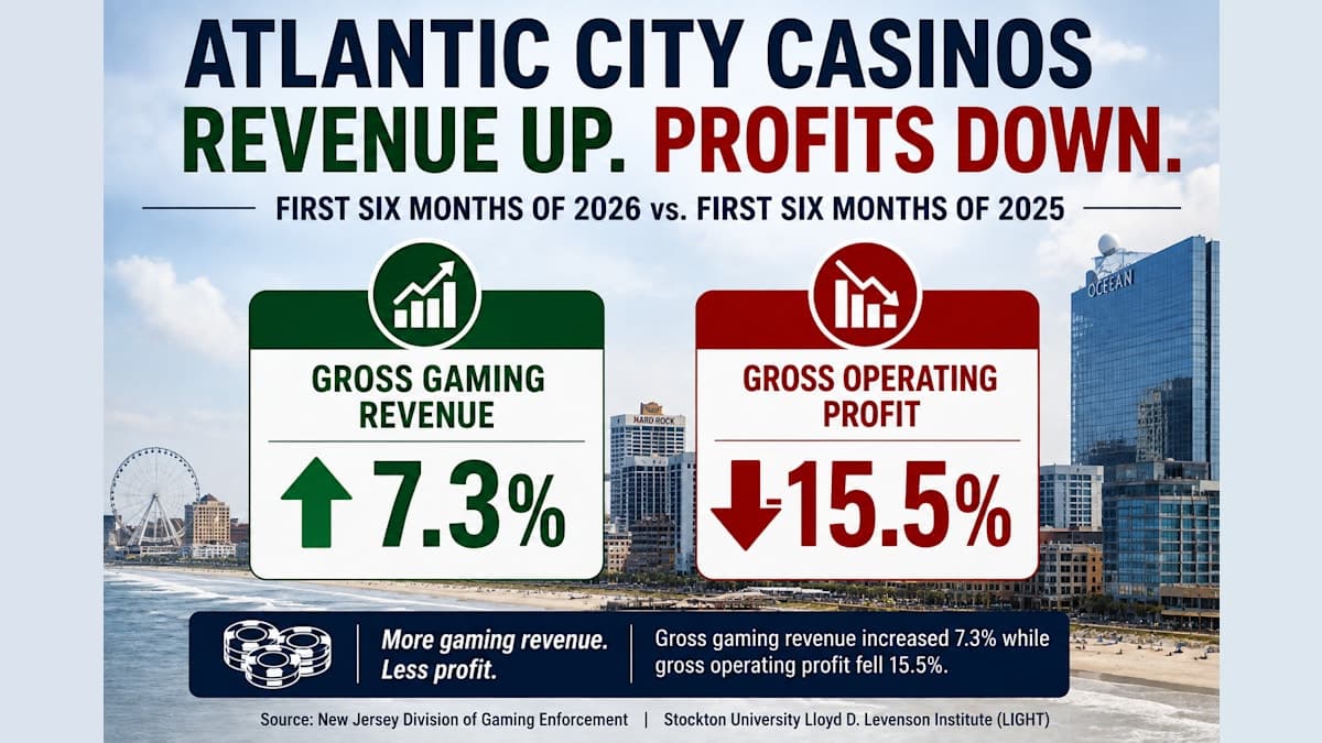 Atlantic City Casino Revenue Is Growing. Why Are Profits Falling?