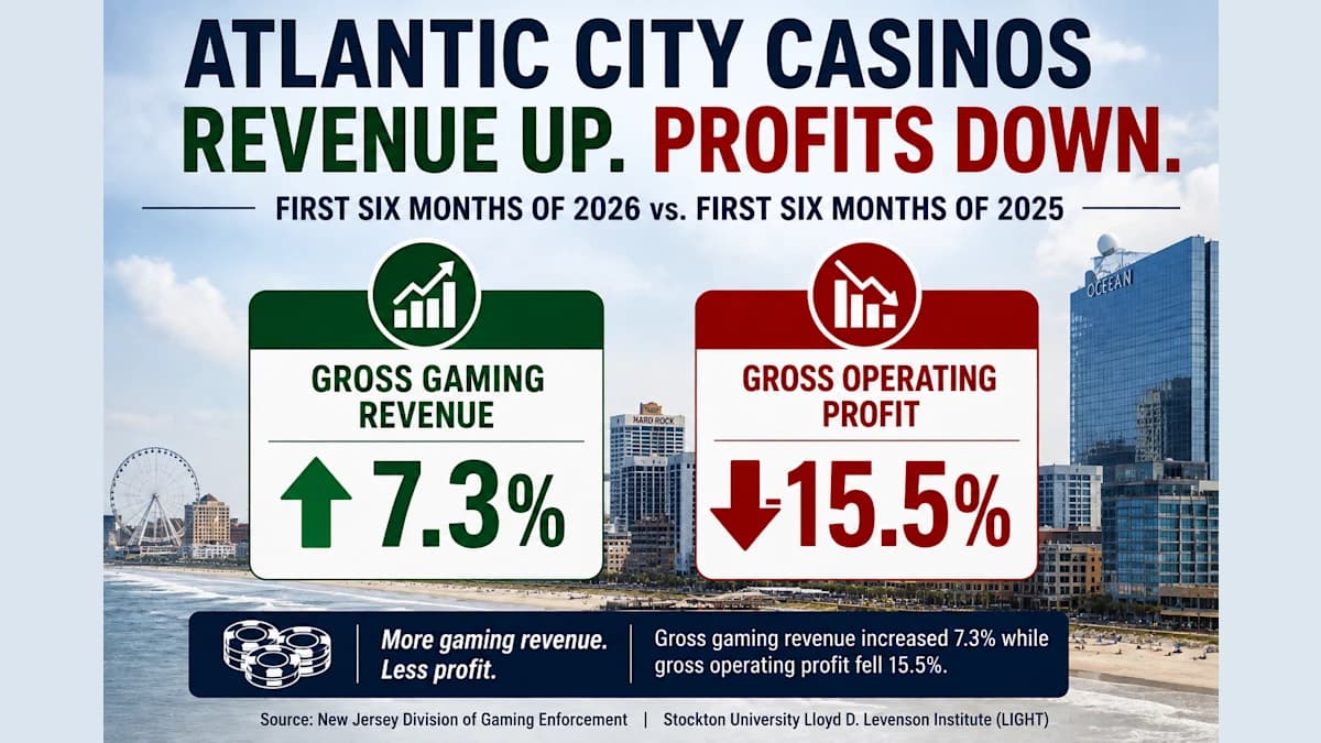 Atlantic City Casino Revenue Is Growing. Why Are Profits Falling?